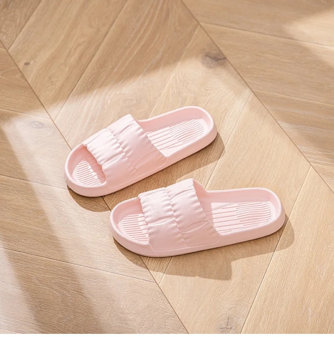 cushioned slide sandals