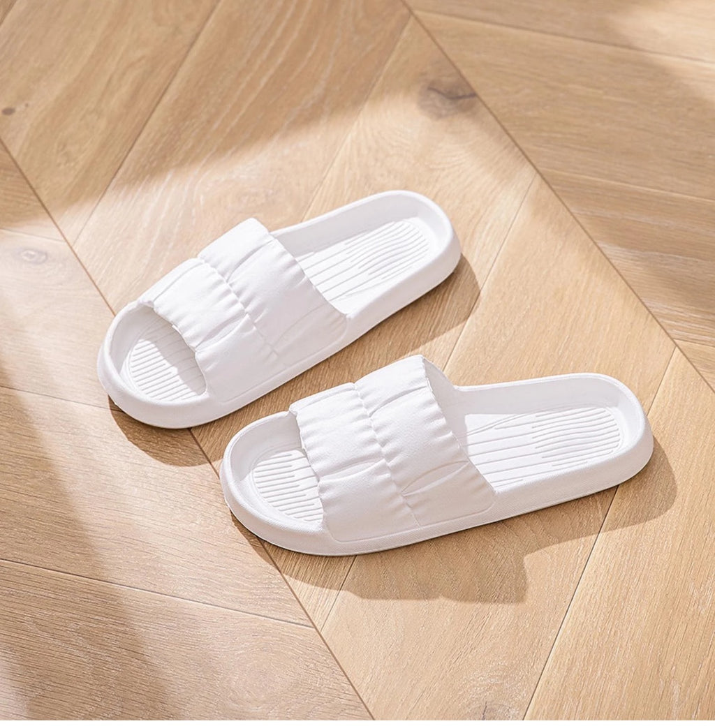 cushioned slide sandals