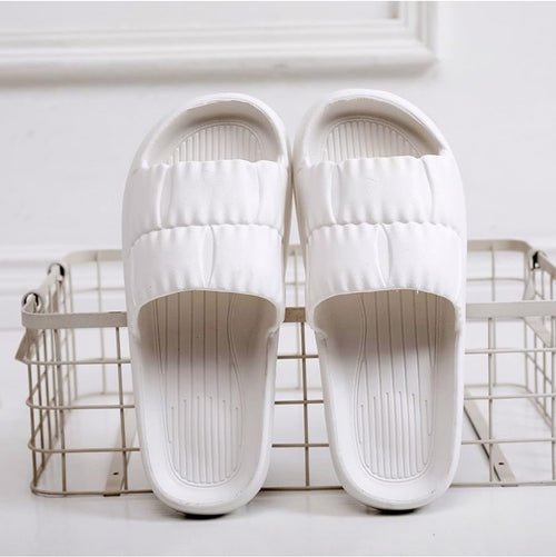 cushioned slide sandals