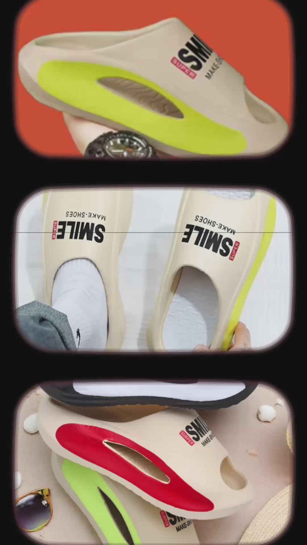 Unisex Eva smile sandals